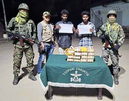 Banned drugs worth Rs 45 crore smuggled from Myanmar seized in Mizoram; two held