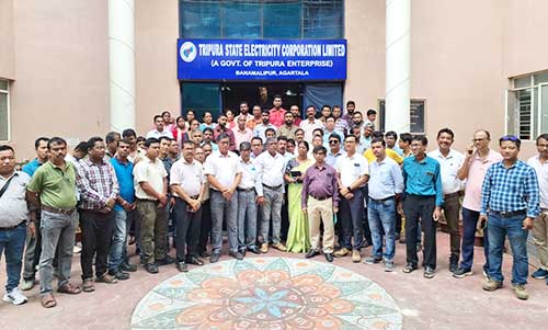 TSECL employees stage protest after official assaulted by Advocate