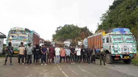 Illegally transported timber in 61 trucks worth Rs 3.1 crore seized in Manipur