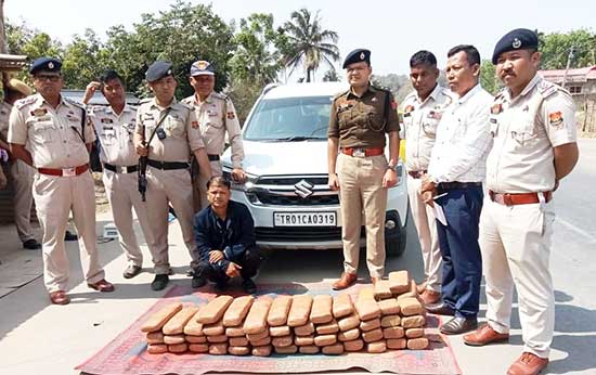 One arrested in Khowai with cannabis worth over Rs 1 Lakh