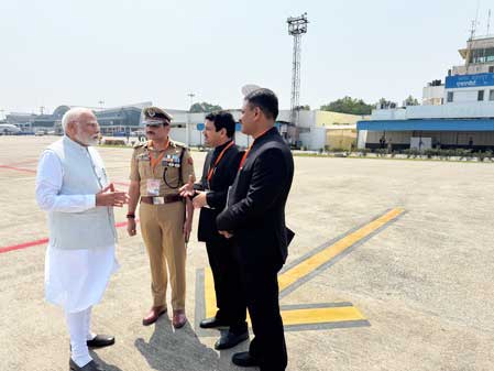 Strong image, stronger message: PM Modi's stern airport huddle reflects 'zero-tolerance' stance on law and order