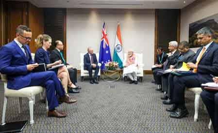 PM Modi, Aus counterpart Albanese discuss progress in defence, nuclear energy ties on G20 sidelines