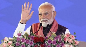 PM Modi lays foundation stone of AIIMS, Gurugram Metro Rail in Haryana's Rewari