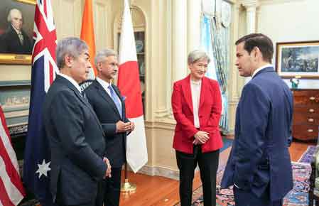 Quad ministers demand bringing Pahalgam terrorists to justice, renew commitment to counterterrorism Quad ministers demand bringing Pahalgam terrorists to justice, renew commitment to counterterrorism