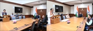 RS chairman administers oath to two new members from Tripura, Assam