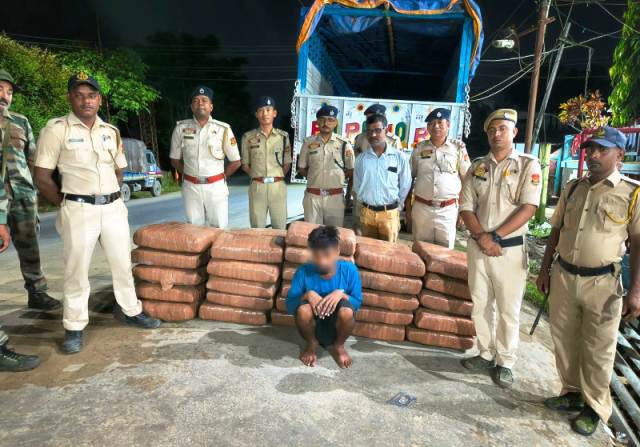 Tripura Police arrested one with cannabis worth Rs 25 lakh