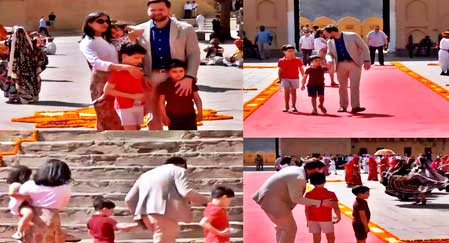 US Vice President JD Vance, family visit Rajasthan's Amer Fort, explore Jaipur’s heritage