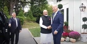 PM Modi-Biden shake hands ahead of bilateral meet in Delaware